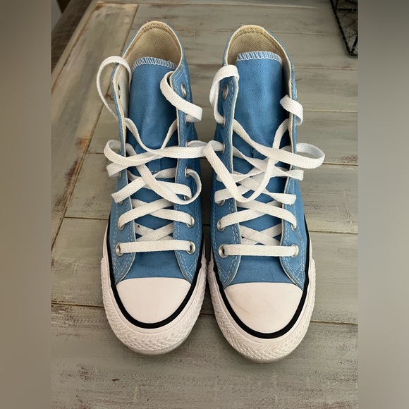 highl top baby blue converse - Picture 2 of 4